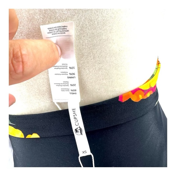 Cupshe | NWT XS Small Black Floral One Piece Swim Suit - Picture 8 of 15